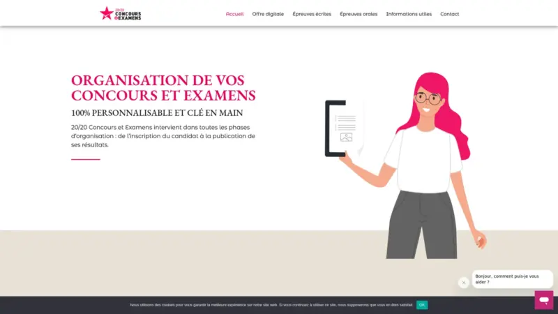 Page d’accueil du site 20 sur 20 Concours et Examens
