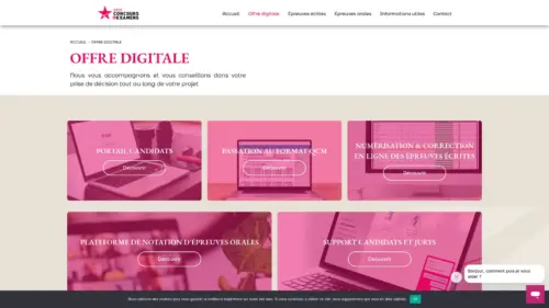 Page Offre digitale du site 20 sur 20