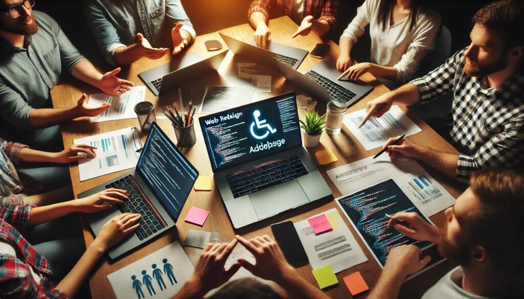 equipe developpeurs projet refonte accessible